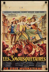2r647 THREE MUSKETEERS Belgian '53 Georges Marchal as D'Artagnan!