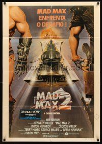 2r091 MAD MAX 2: THE ROAD WARRIOR Brazilian '81 Mel Gibson returns as Mad Max, art by Obrero!