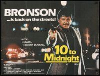 2r767 10 TO MIDNIGHT British quad '83 detective Charles Bronson is back on the streets!