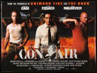 2r792 CON AIR DS British quad '97 cool image of Nicholas Cage, John Cusack, John Malkovich!