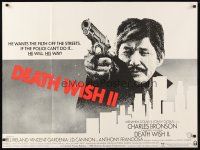 2r799 DEATH WISH II British quad '82 Charles Bronson wants the filth off the streets!