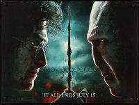 2r813 HARRY POTTER & THE DEATHLY HALLOWS: PART 2 teaser DS British quad '11 Radcliffe & Fiennes!