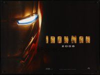 2r818 IRON MAN teaser DS British quad '08 Marvel, Robert Downey Jr., directed by Jon Favreau!