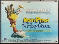 2r827 MONTY PYTHON & THE HOLY GRAIL British quad '75 Terry Gilliam, John Cleese, wacky art!