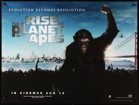 2r844 RISE OF THE PLANET OF THE APES teaser DS British quad '11 James Franco, Freida Pinto!