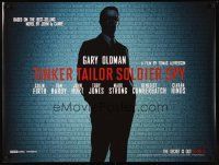 2r861 TINKER TAILOR SOLDIER SPY teaser DS British quad '11 cool image of Gary Oldman!