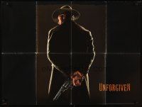 2r872 UNFORGIVEN teaser British quad '92 classic image of Clint Eastwood with his back turned!