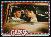 2r391 GREASE Italian commercial poster '78 John Travolta & Olivia Newton-John as Sandy & Danny!