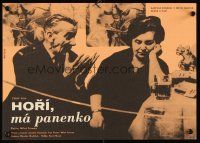 2r343 FIREMEN'S BALL Czech 11x16 '67 Czechoslovakian Milos Forman's Hori ma panenko, Bidlo art!