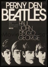 2r347 HARD DAY'S NIGHT Czech 11x16 R78 great image of The Beatles, rock & roll classic!