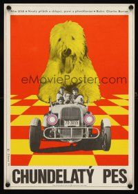 2r366 SHAGGY DOG Czech 11x16 '74 Disney, Fred MacMurray, different Zikova artwork!