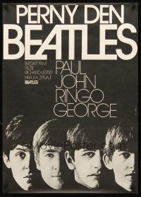 2r326 HARD DAY'S NIGHT Czech 23x33 R78 great image of The Beatles, rock & roll classic!