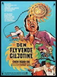 2r674 FLYING GUILLOTINE Danish '74 Shaw Brothers, Lundvald art of amazing deady weapon!