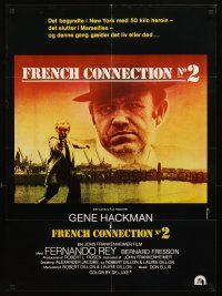 2r676 FRENCH CONNECTION II Danish '75 John Frankenheimer, different image of Gene Hackman!