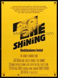 2r729 SHINING Danish '80 Stephen King & Stanley Kubrick horror masterpiece, crazy Jack Nicholson!