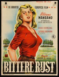 2r044 BITTER RICE Dutch '48 primitive beauty Silvana Mangano, Vittorio Gassman!