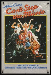 2r759 CAN'T STOP THE MUSIC English double crown '80 The Village People, Steve Guttenberg!