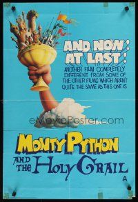 2r762 MONTY PYTHON & THE HOLY GRAIL English double crown '75 Terry Gilliam, John Cleese, wacky art