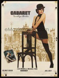 2r472 CABARET French 23x32 '72 Liza Minnelli sings & dances in Nazi Germany, Bob Fosse directed!