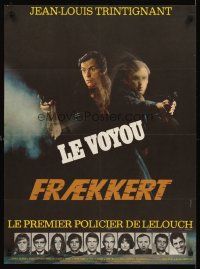 2r475 CROOK French 23x32 '70 Claude Lelouch's Le voyou, Jean-Louis Trintignant by Ferracci!