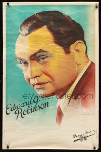 2r479 EDWARD G. ROBINSON French 23x32 '30s head & shoulders portrait in tie & jacket!