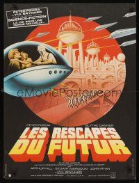 2r483 FUTUREWORLD French 23x32 '76 cool sci-fi artwork by Kouper & Boumendil!