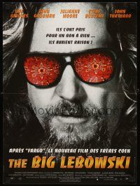2r504 BIG LEBOWSKI French 15x21 '98 Coen Brothers cult classic, c/u of Jeff Bridges as The Dude!