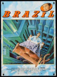 2r505 BRAZIL French 15x21 '85 Terry Gilliam, cool sci-fi fantasy art by Lagarrigue!