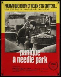 2r529 PANIC IN NEEDLE PARK French 15x21 '71 Al Pacino & Kitty Winn are heroin addicts in love!