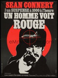 2r537 TERRORISTS French 15x21 '75 Sean Connery has no time for the rules, Landi art!