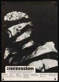 2r145 SEZESSION German film festival poster '60s cool Hall photo of man wrapped in film!