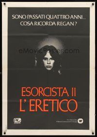 2r388 EXORCIST II: THE HERETIC Italian 1sh '77 Linda Blair, Boorman's sequel to Friedkin's movie!