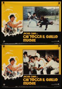 2r462 BIG BRAWL 8 Italian 13x18 pbustas '81 early Jackie Chan, martial arts action!