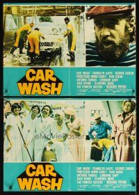 2r430 CAR WASH set of 8 Italian photobustas '76 written by Joel Schumacher, George Carlin, Pryor!