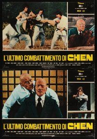 2r440 GAME OF DEATH 10 Italian photobustas '79 Bruce Lee, Kareem Abdul Jabbar, kung fu action!