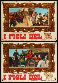 2r442 I FIGLI DEL LEOPARDO set of 3 Italian photobustas '65 Sergio Corbucci military comedy!