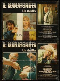 2r445 MARATHON MAN 8 Italian photobustas '76 Hoffman, Olivier, Schlesinger, teeth drilling scene!