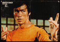 2r184 GAME OF DEATH Japanese 21x29 '78 cool image of Bruce Lee in kung fu action!