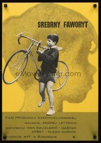 2r261 STRIEBORNY FAVORIT Polish 16x24 '64 Andrej Lettrich, Krason art of boy w/bike!