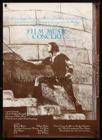 2r482 FILM MUSIC CONCERT 24x33 French music poster '90 cool image of Errol Flynn as Robin Hood!