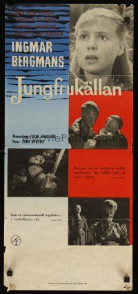 2r174 VIRGIN SPRING Swedish stolpe '60 Ingmar Bergman's Jungfrukallan, Max von Sydow, Valberg