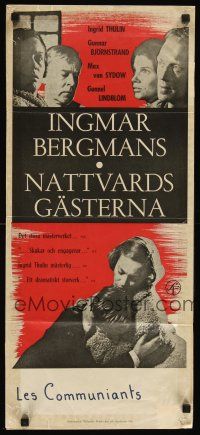 2r177 WINTER LIGHT Swedish stolpe '63 Ingmar Bergman, Ingrid Thulin & Gunnar Bjornstrand!
