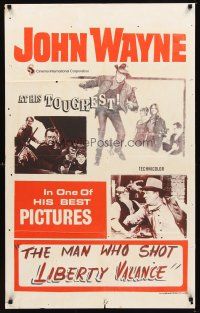 2r013 MAN WHO SHOT LIBERTY VALANCE stock Trinidadian '70s cool action art of John Wayne!