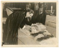 2s053 ABBOTT & COSTELLO MEET FRANKENSTEIN 8x10 still '48 Bela Lugosi finds Glenn Strange in crate!