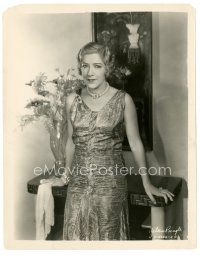 2s067 AILEEN PRINGLE 8x10 still '30s close up wearing great dress & jewelry!