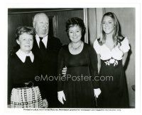 2s072 ALFRED HITCHCOCK 8x10 still '70s great portrait with his wife, daughter & granddaughter!