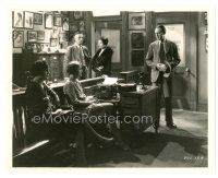 2s113 BEHIND THE MAKE-UP 8x10 still '30 Hal Skelly in office with man, woman & secretaries!