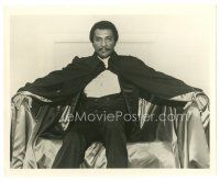 2s132 BLACULA 8x10 still '72 best seated close up of black vampire William Marshall!