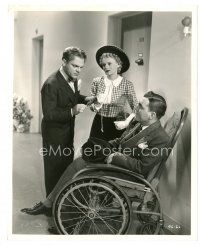 2s145 BOY MEETS GIRL 8x10 still '38 James Cagney & Marie Wilson with Pat O'Brien in wheelchair!