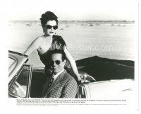 2s154 BUGSY 8x10 still '91 great c/u of Warren Beatty & Annette Bening in cool convertible!